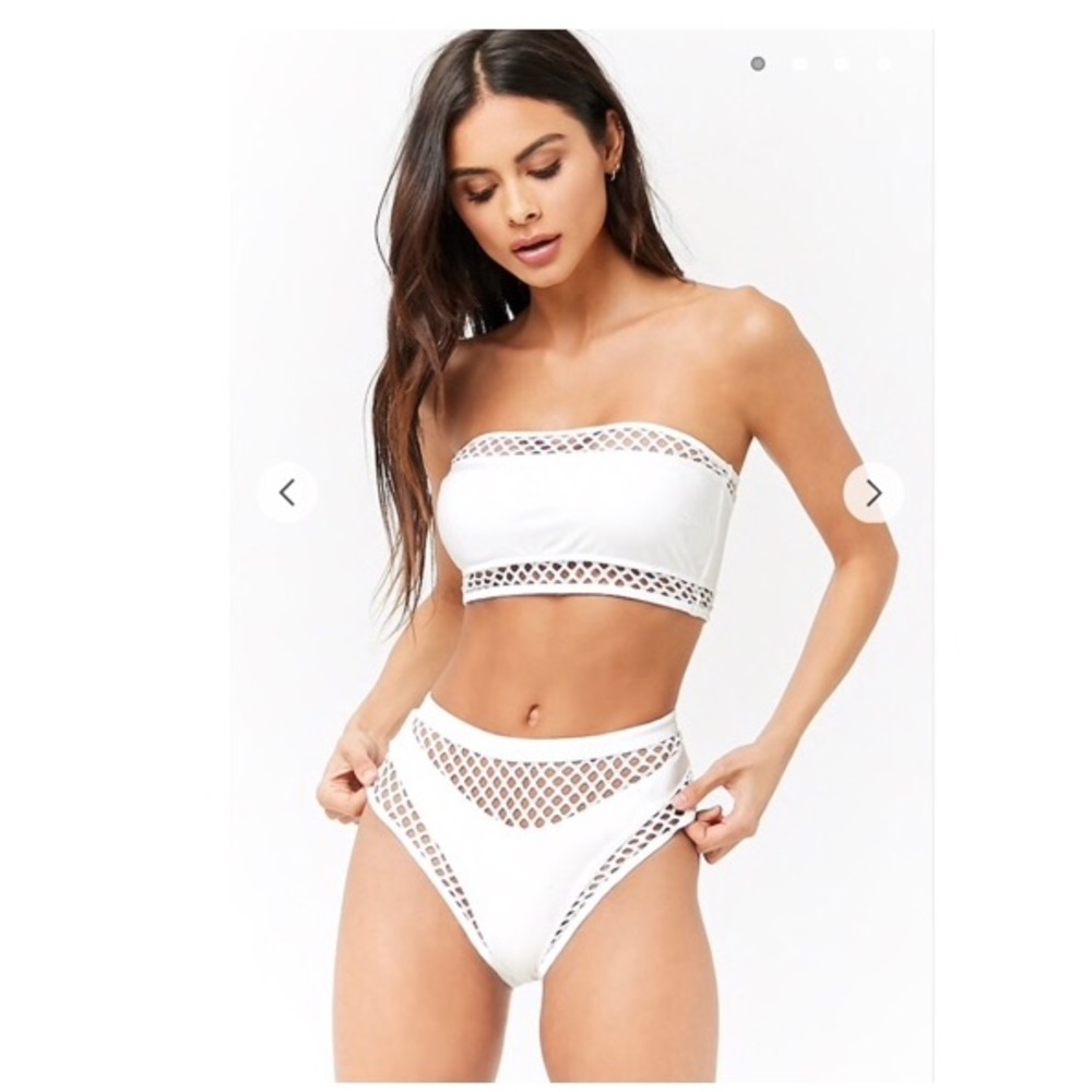 Fishnet-Insert Bikini